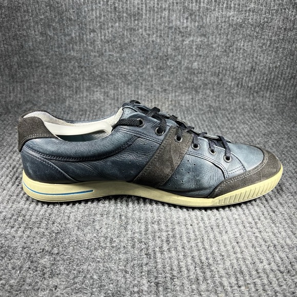 Ecco Street Premiere Golf Shoes Men's Size 10 Marine Grey Leather 03918456498 - Picture 6 of 12